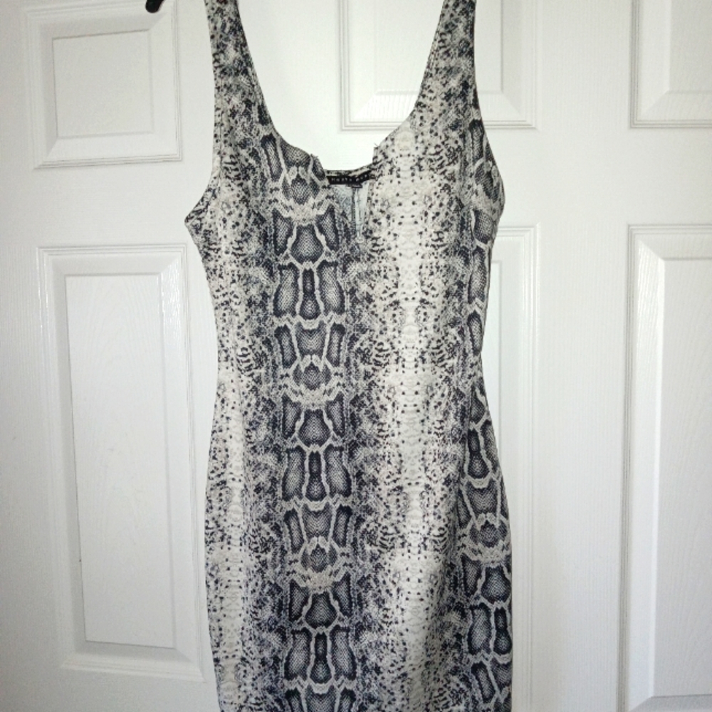 Mini animal print dress